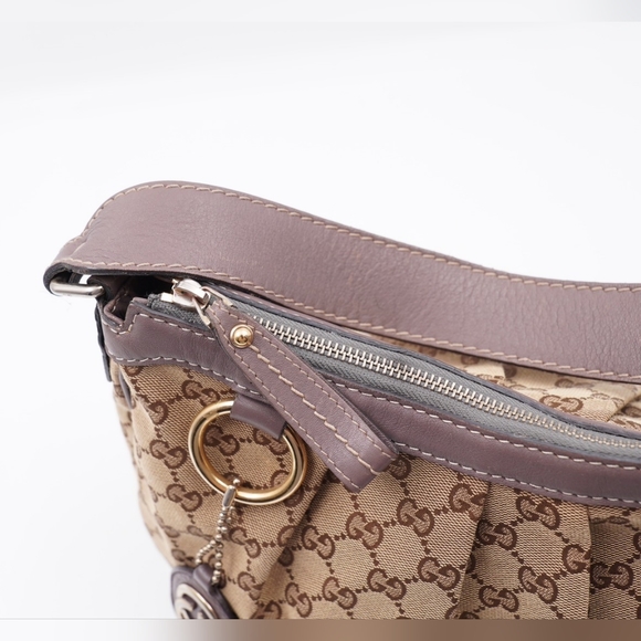 AF54❤️Gucci GG  Monogram Canvas Sukey hobo - Picture 12 of 15